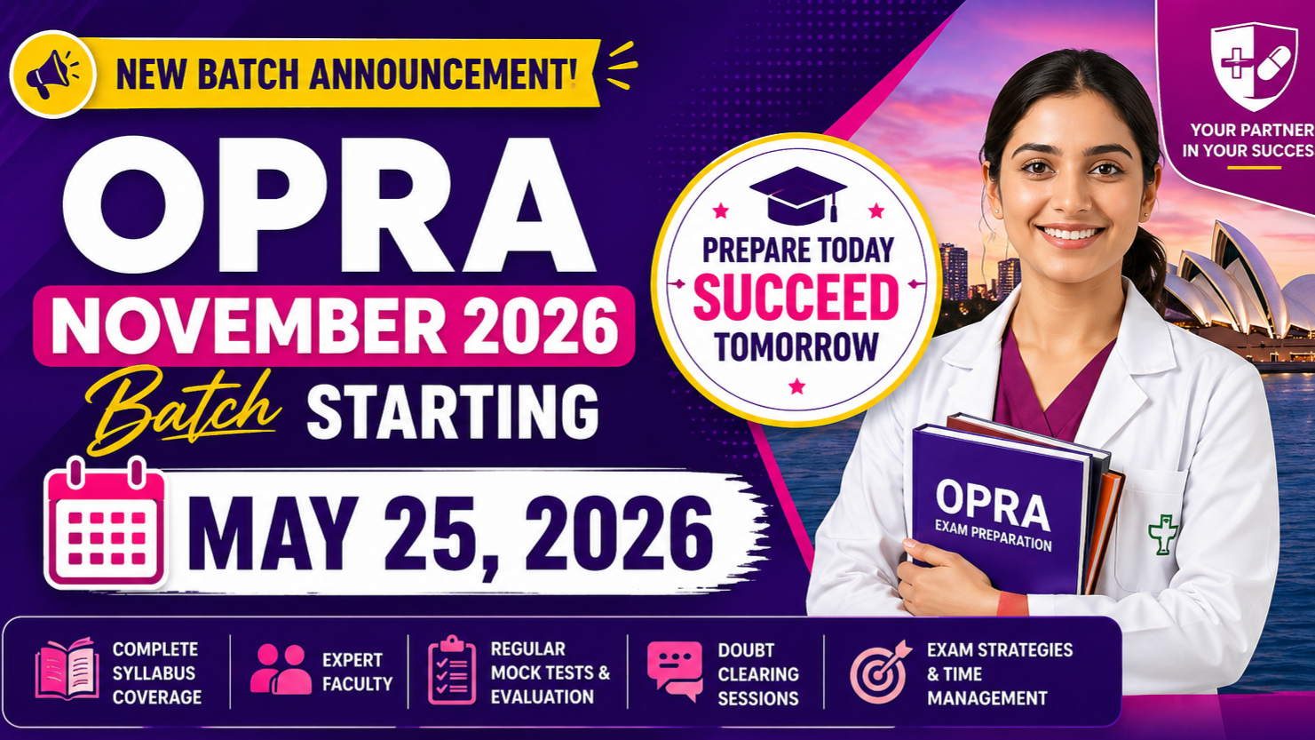 OPRA November 2026 Batch starting May 25!
