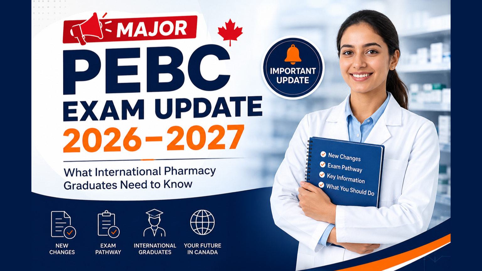 Major PEBC Exam Update 2026–2027: What International Pharmacy Graduates Need to Know